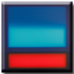 Farbfeldmalerei Blau über Rot