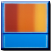 Farbfeldmalerei Orange Blau