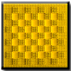 zeitgenössisches modernes Relief Gelb monochrom