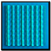 zeitgenössisches modernes Relief Blau monochrom