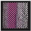 zeitgenössisches modernes Relief Pink Grau monochrom