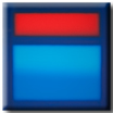 colorfield red above blue