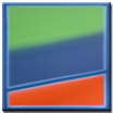 color field apricot green blue