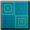 relief green and blue